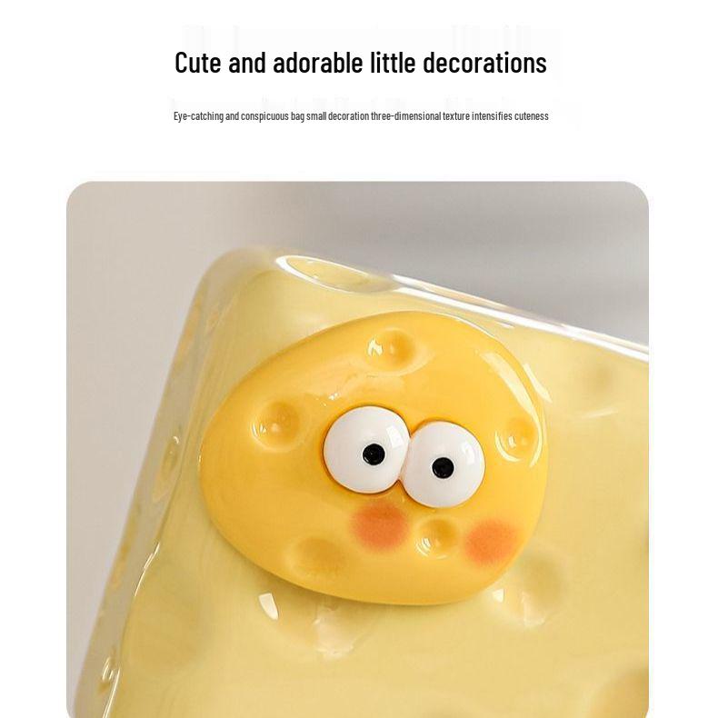 

Double-Barrel Ceramic Cartoon Toothpick Holder - Light Luxury Cream Style for Home or Restaurant Storage