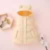 Kids' Hooded Vest: Cute Ears Sleeveless Autumn/Winter Jacket for Boys & Girls