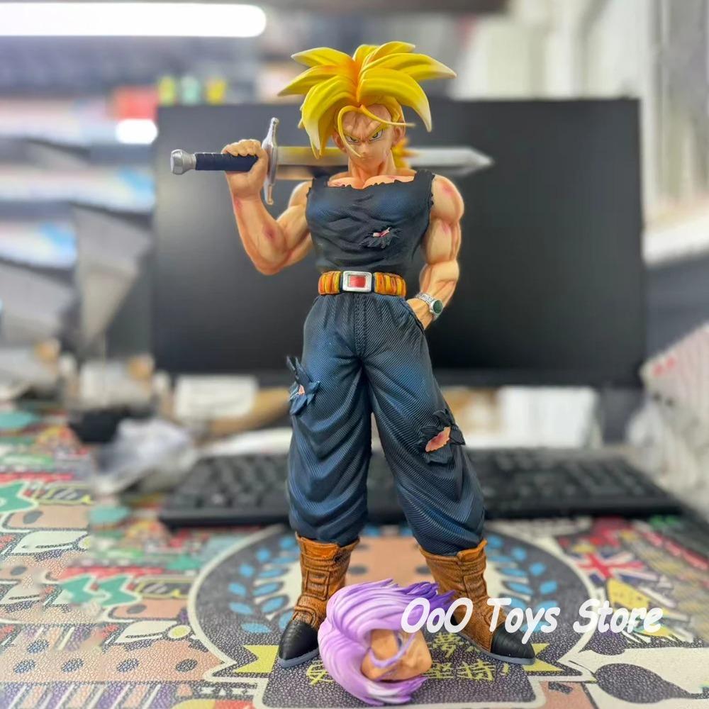 In Stock 32Cm Anime Dragon Ball Z Figure Carry Knife Trunks Action Figures Pvc Statue Desktop Ornamen Collection Model Toys Gift