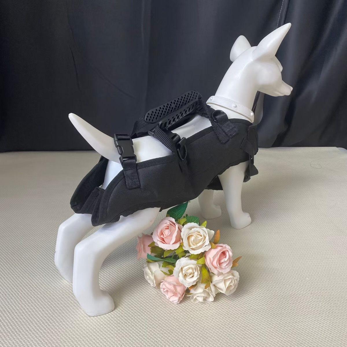 

Multifunctional Pet Backpack: Double Shoulder Parachute Bag & Handbag for Cycling and Outings. Large