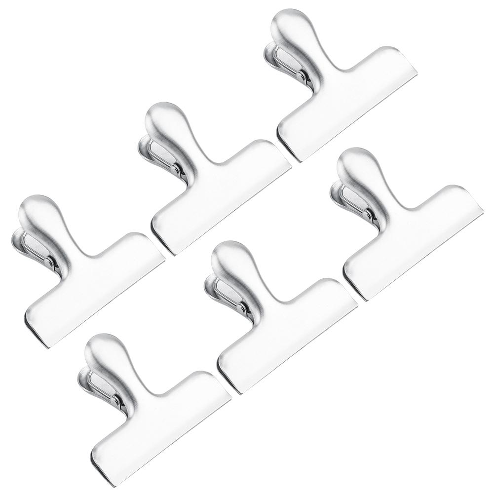 Stainless Steel Food Bag Clips Heavy Duty Bag Clips Air Tight Seal Grip Clips for Home Office