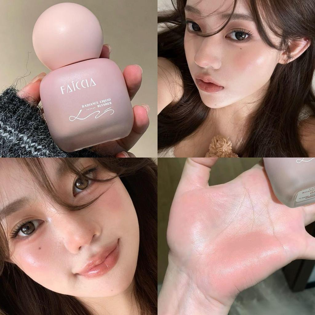 FAICCIA Phi Xi Dian Liquid Blush - Natural, Clear, Skin-Melting, No Powder Fallout, Atmosphere Enhancing, Brightening for Cheeks