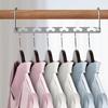 Coat Hanger Wardrobe Organizer 360-Degree Rotation 5 Slots Design Strong Load-bearing Space-Saving Storage Hanger