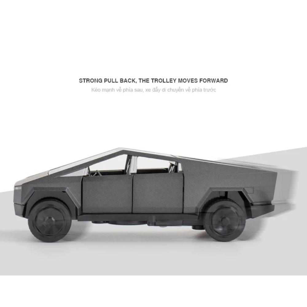 1/32 Tesla Truck Cyber Juguete Camioneta Pick-up Modelo de Camión de Aleación Coche de Metal Fundido a Presión Vehículos Todoterreno Modelo de Coche Sonido Luz Coche Regalos para Niños