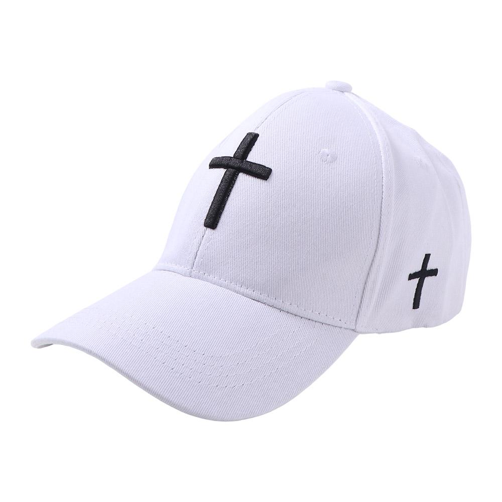 Fashionable Casual Cross Embroidered Hat Cotton Spring Cross Baseball Cap Sun-shading Sunscreen Duck Tongue Cap Outdoor