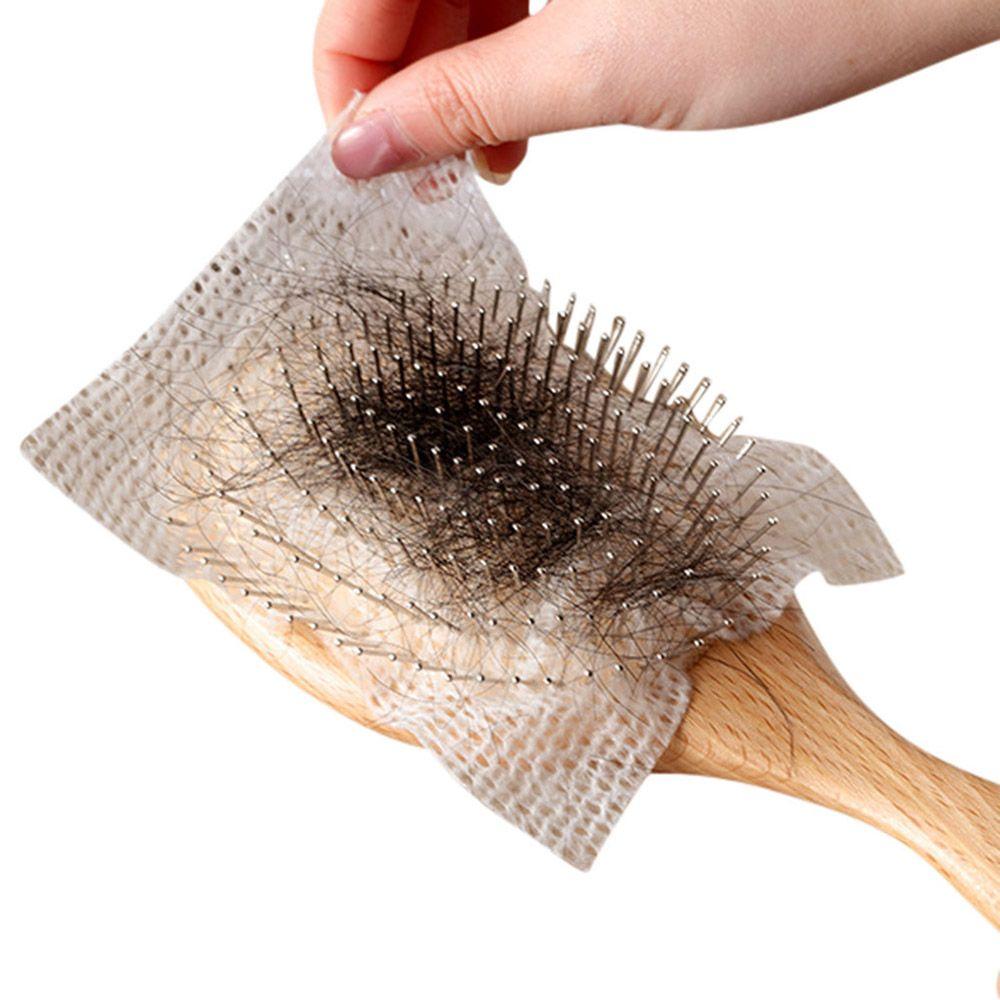50PCS NEW Easy To Clean Cloth Hair Brush Net Pet Comb Cleaning Comb Cleaning Tablets