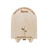 Handbemalte Muttertags-Plakette Ornament Geschenke für Mama DIY Handabdruck Schild 2D Flache Dekoration Holzblumen-Bastelarbeit Muttertag