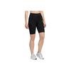 Adidas Solid Color Logo Print High-Waisted Tight Shorts Women Bottoms Black H64227