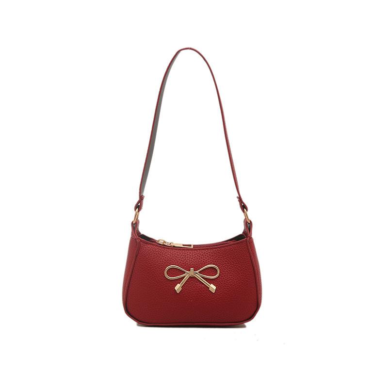 Solid Color Bag Women's 2025 New Niche Summer Fashion Trend Underarm Bag Casual Foreign Style Shoulder Messenger Bag