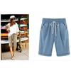 Plus Größe 8XL Sommer Mode Frauen Casual Knöchel Hosen Übergröße Großzügige Lose Soild Farbe Kordelzug Shorts für Damen