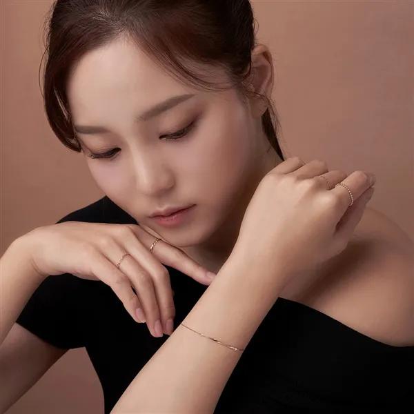 14K bracelet chain gold bracelet twist