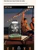 Portable Rechargeable USB Fan with Light for Camping, Outdoor Activities, and Fishing