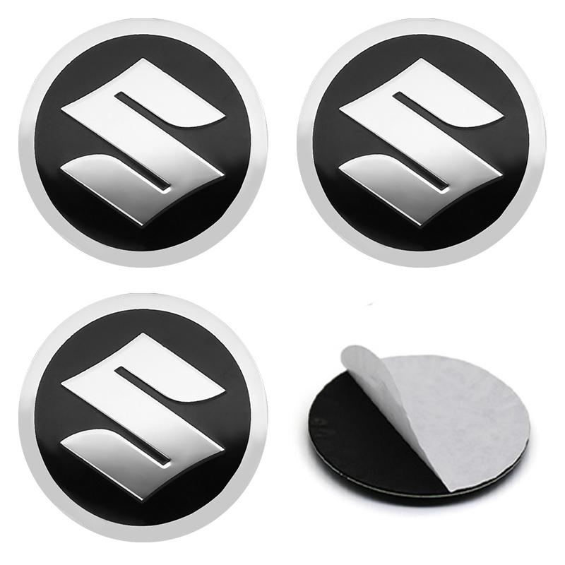 

4Pc 54mm 56mm 60mm S Logo Hub Caps Car Wheel Center Wheel Caps Stickers For Suzuki JIMNY Grand vitara Sx4 swift Alto Accessories For Suzuki