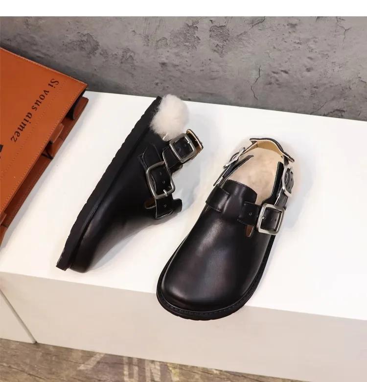 

Модные женские домашние повседневные тапочки на платформе, зимние уличные флисовые теплые тапочки на среднем каблуке, женские мюли, модные тапочки для женщин 35 чёрный