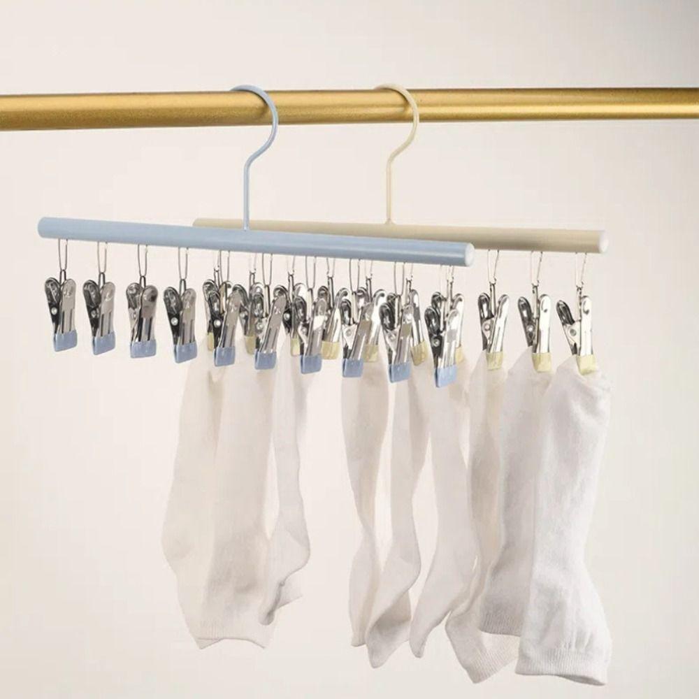 10 Clip Clothes Hanger Non-marking Clothes Drying Rack New Sock Clip