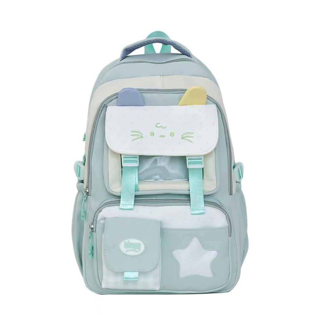 Schoolbag new cute cartoon campus schoolbag female college style backpack junior high school students lightweight large capacity backpack