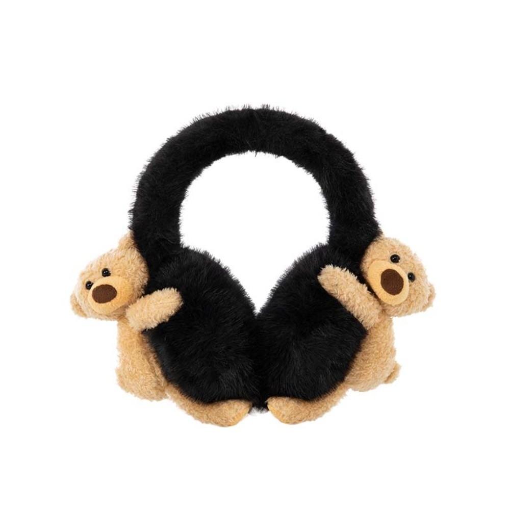 3D Plush Earmuffs Fluffy Faux Fur Ear Warmers Kawaii Windproof Ear Covers  For Women