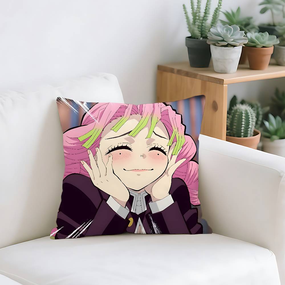 Niedlicher K-Kanroji Mitsuri Kissenbezug Kissenbezug Weich Niedlich Wurfkissenbezug Für Auto Sofa Kissenbezug Polyester Mit Reißverschluss