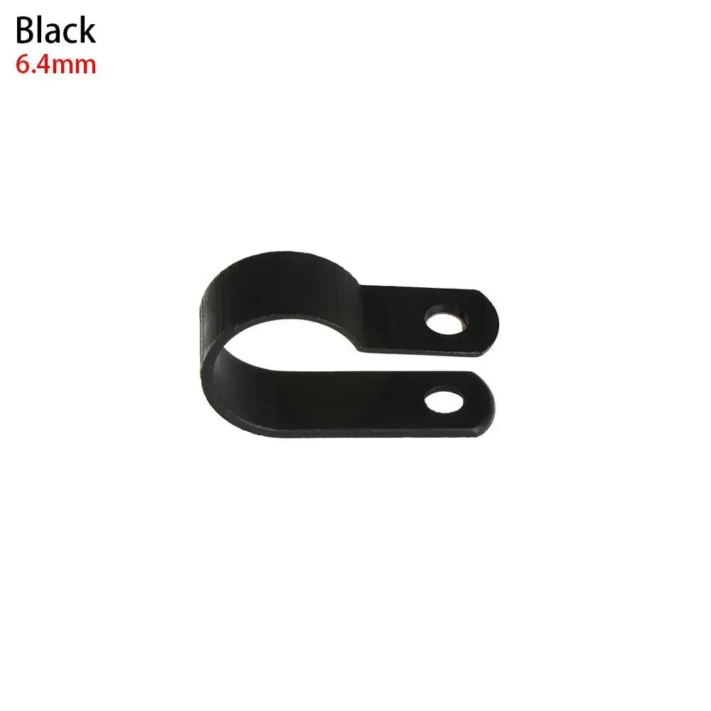 100PCS R-Type Nylon Cable Clamp Pipe Mounting Fix Wiring Hose Fasteners Durable Insulation Electrical Fittings High Quality