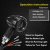 2/4Pc Universal 8mm Motorcycle LED Turn Signals Stop Brake Lights Bullet Amber Red Motorbike Indicators Scooter Front Rear