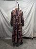 2025 Autumn Bohemian V-Neck Loose Fit Dress - European Style Printed Women's Clothing