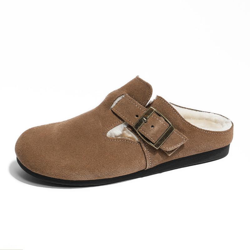 Skóra krowia anty-welurowa buty z dużą główką damskie buty bawełniane damskie welurowe buty zimowe damska odzież wierzchnia puszyste buty jeden pedał