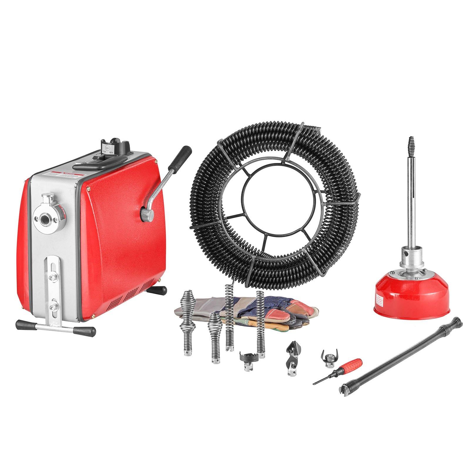 VEVOR Drain Cleaner Machine, 500W 1400RPM