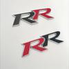 3D Metal RR Logo Car Front Grille Rear Trunk Emblem Badge Decals For Honda Civic Mugen Accord Crv City Hrv Sticker Accessories
