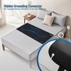Tear Resistant PU Leather Grounding Mat for Bed with Cord Sleeping Pad Full Body Comfort Indoor Use Durable Grounding Accessory