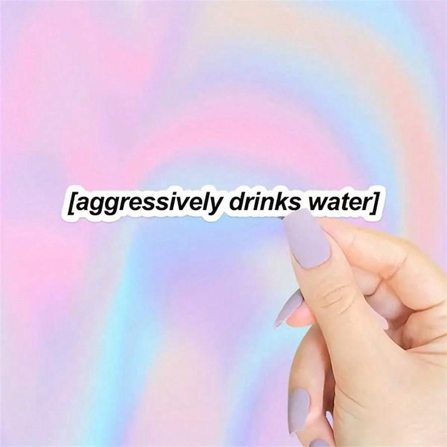 

Motivational Drinking Water Stickers, Fun Water Bottle Slogan Stickers, Aesthetic Text Stickers, Cup Stickers, Waterproof Sticker Pack 3*0.39 Inches разноцветный