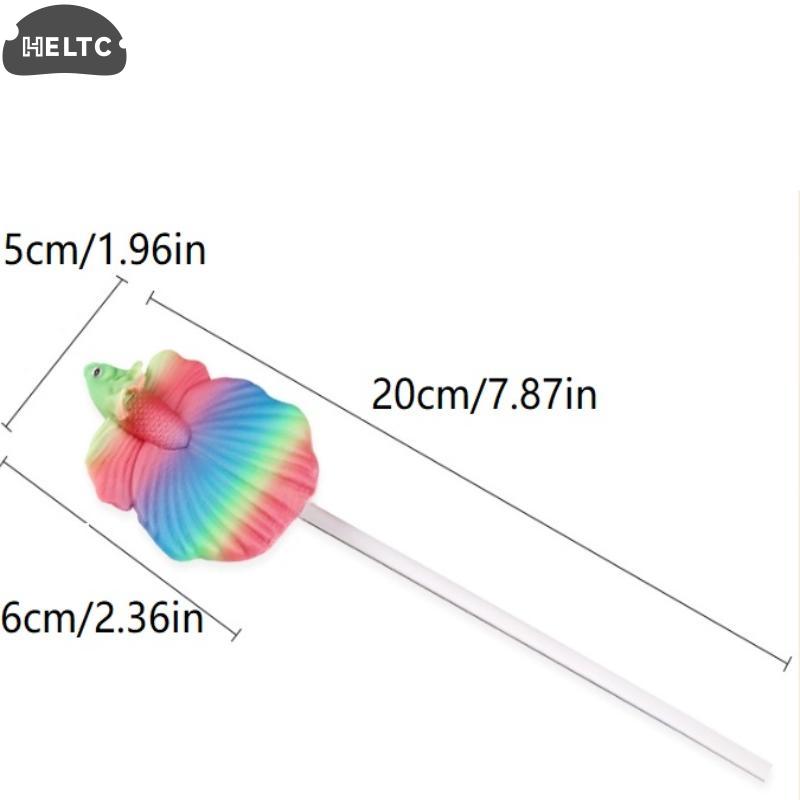 1PC Colorful Aquarium Betta Training Wand Plastic Playing Stick Active Healthy Betta Fish Equipment Resin Decoration Fish Stick