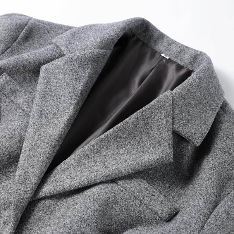 Woolen Blazer Coat Skirt Sets Women Notched Button Up Slim Jacket Zipper Skirt Suits 2 Pieces Female 2025 New Elegant Thicken Spring Autumn Set