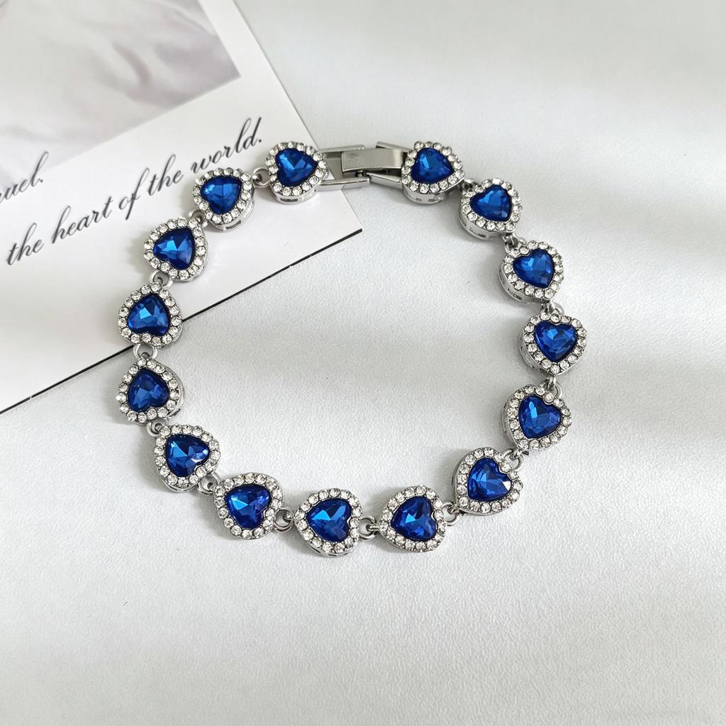 Spring/Summer Colorful Diamond Choker - Women's High-End, Versatile Design Clavicle Necklace
