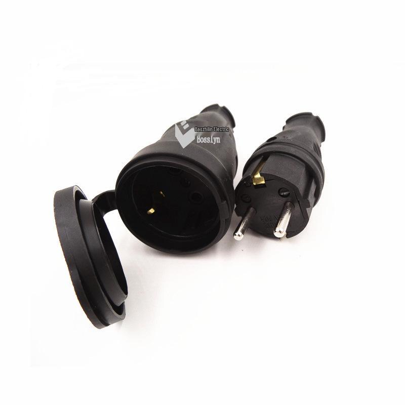 High-Power Waterproof 16A European Outdoor Plug Socket