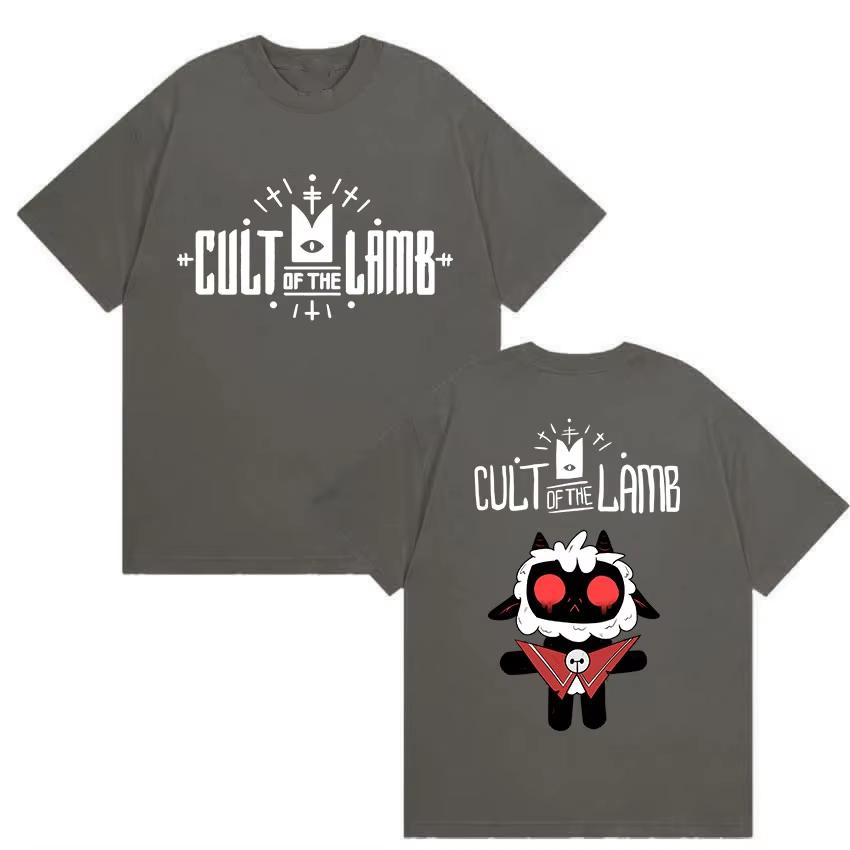 2026 Game Cult of The Lamb Fans Gift T Shirt Unisexs Cosplay Clothing Short Sleeve Tshirts Unisex Retro Pure Cotton Tshirt