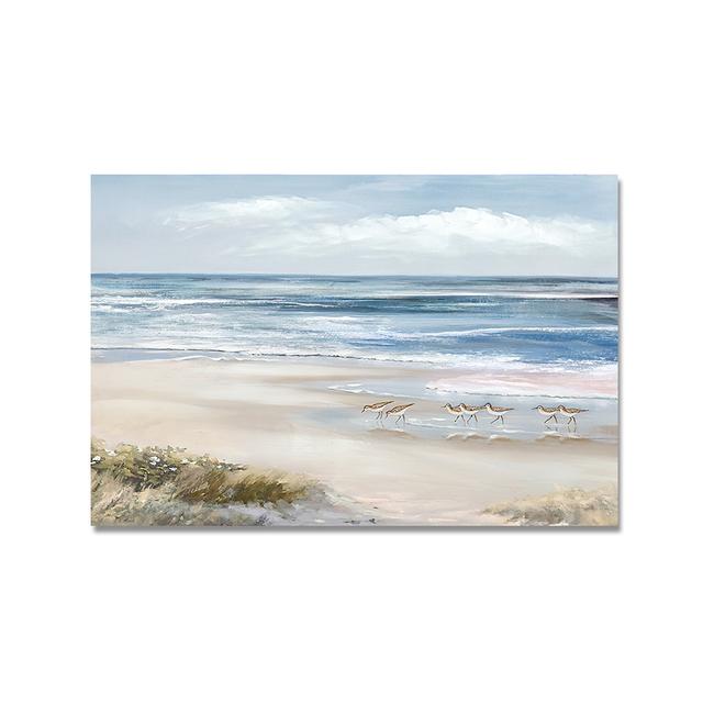 Nordic Abstrakte Strand Weiß Segelboot Ölgemälde Seascape Leinwand Drucke Poster Wand Kunst Bild Home Dekoration Für Wohnzimmer