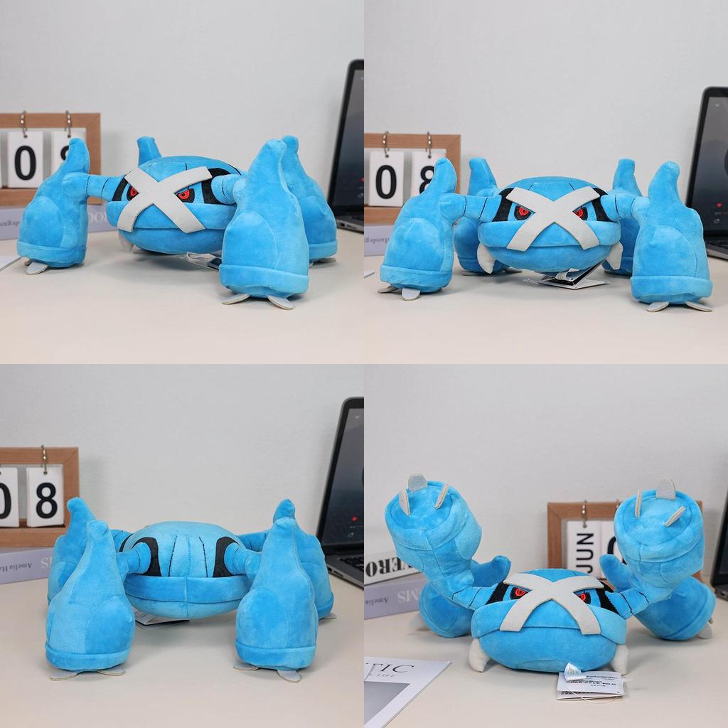 Pokemon Metagross Plush Doll 30cm Cute Short Plush Crab Figure Gift For Children And Collectors
