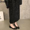 Designer Frühling Square Toe Damen Mary Jane Schuhe Mode Slip On Schuhe Prägnante weiche Sohle Kleid Street Style Schuhe