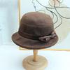 Middle-aged and elderly hat female autumn and winter old lady grandma foreign style cloth hat casual warm bucket hat mother old man basin hat