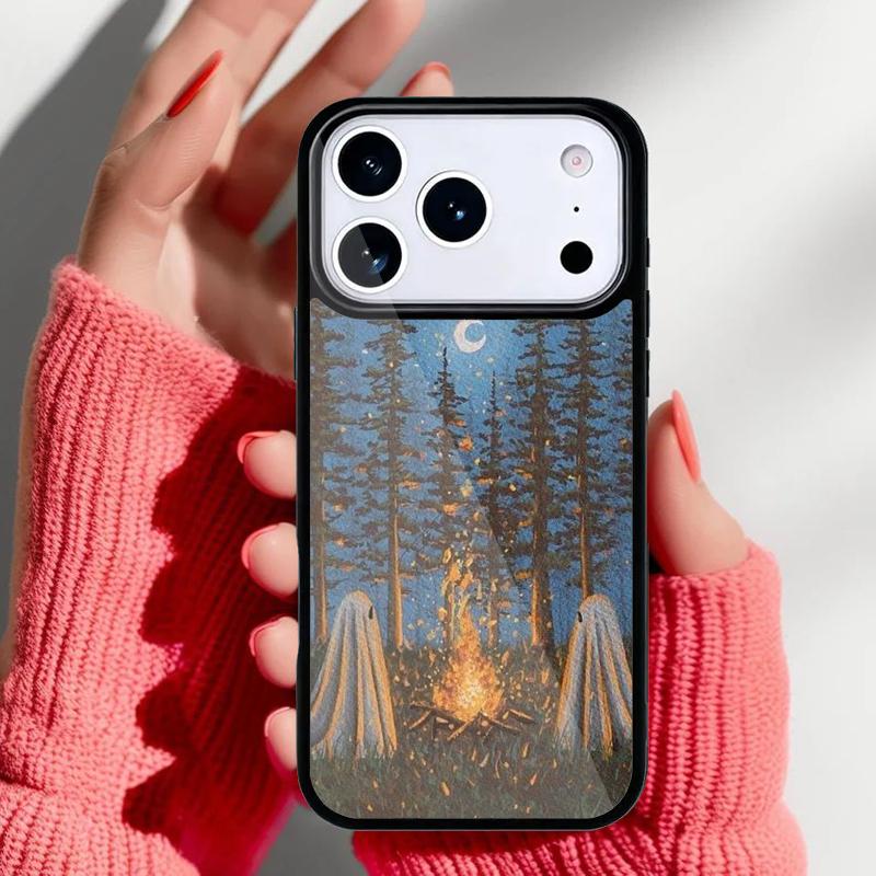 Vintage Halloween Phone Case for iPhone 17 Air 16e 15 14 13 Pro Max Back Cover for 12 11 Pro Coque