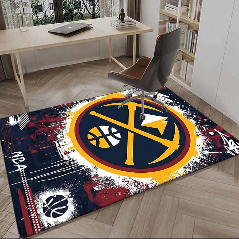 Denver Basketball Team Carpet, Kitchen Rugs, Yoga Mat, Non-Slip Mats, Rug for Bathroom, Living Room bedroom, Camping Rugs Christmas Gift