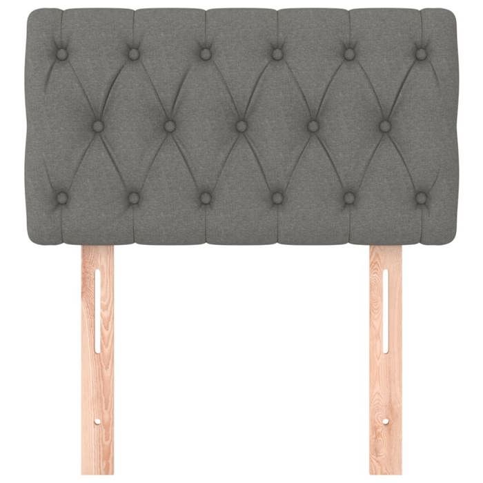 VidaXL Headboard Bedroom Furniture Single Bed Accessory Headboard Bed Frame Interior Dark Grey 80x7x78/88 346299