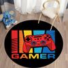 Gamepad Round Carpet for Living Room Mat for Children Carpet Floor Rug Bath Mat Bedroom Carpet for Children's Room Doormat