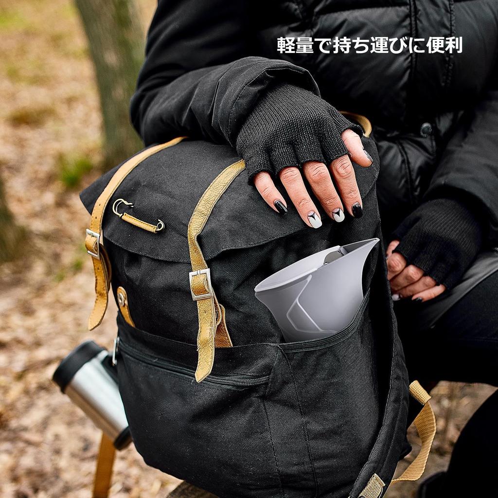 MERMOO YILAN Coffee Pot, 360ml Silicone Drip Pot, Lightweight Coffee Drip Kettle for Outdoor Camping and Travel (Blue)