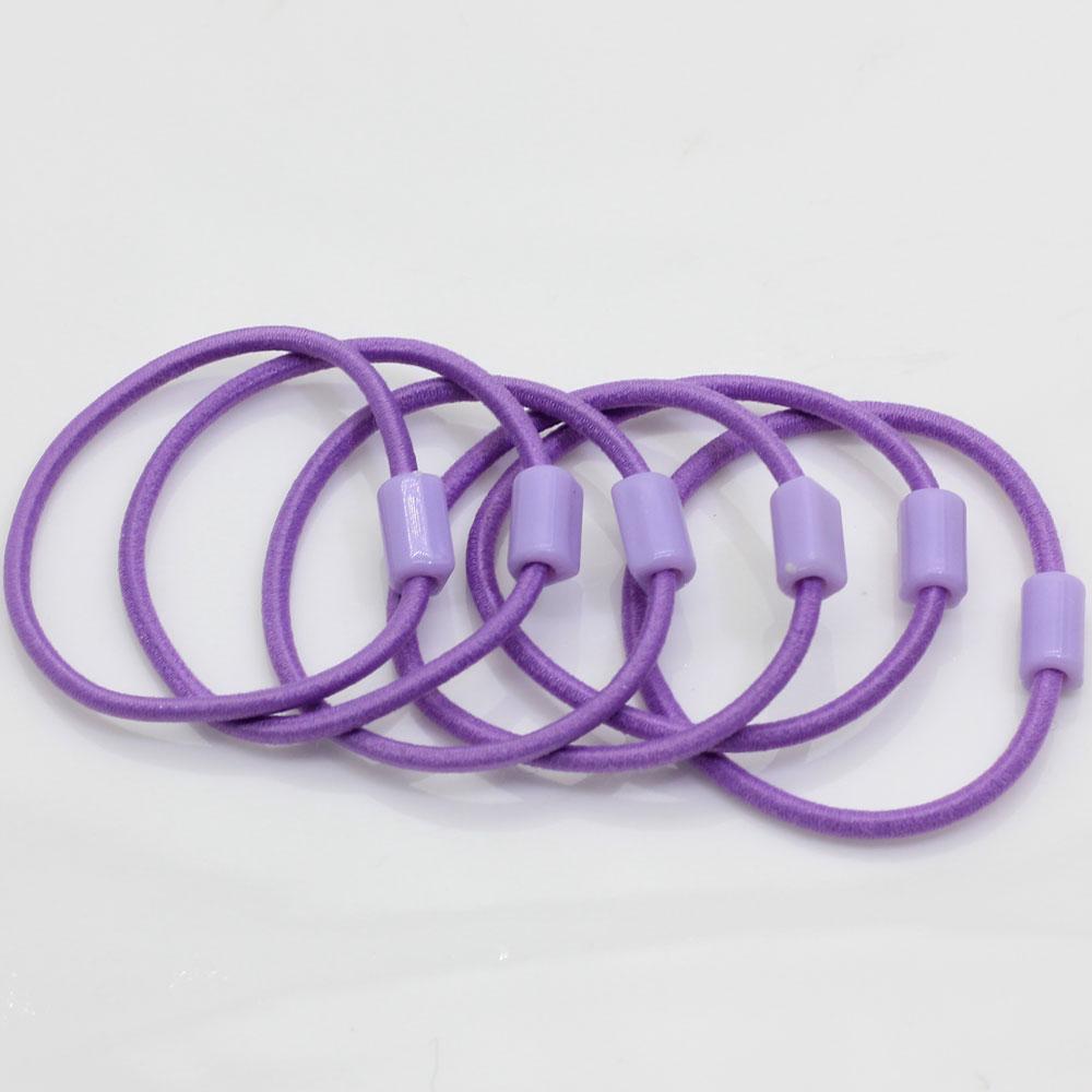 Acrylic Beads Elastic Hair Rope Knotted Elastic Hair Ties Ponytail Holder