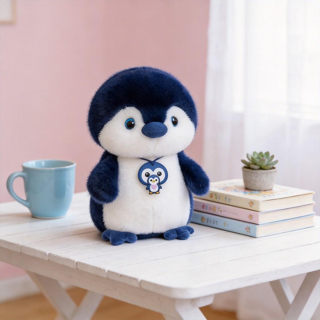 Plush Penguin Toy For Kids Soft Cartoon Character Gift For Children