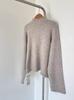 Women's Wool Henley Button-Up Loose Sweater - Autumn/Winter Lazy Style with Rolled Hem, Thick Knit