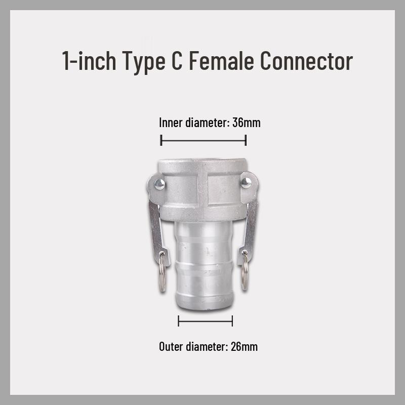 Aluminum Alloy CE Quick-Connect Male & Female Hose for Oil Discharge and Water Sprinklers