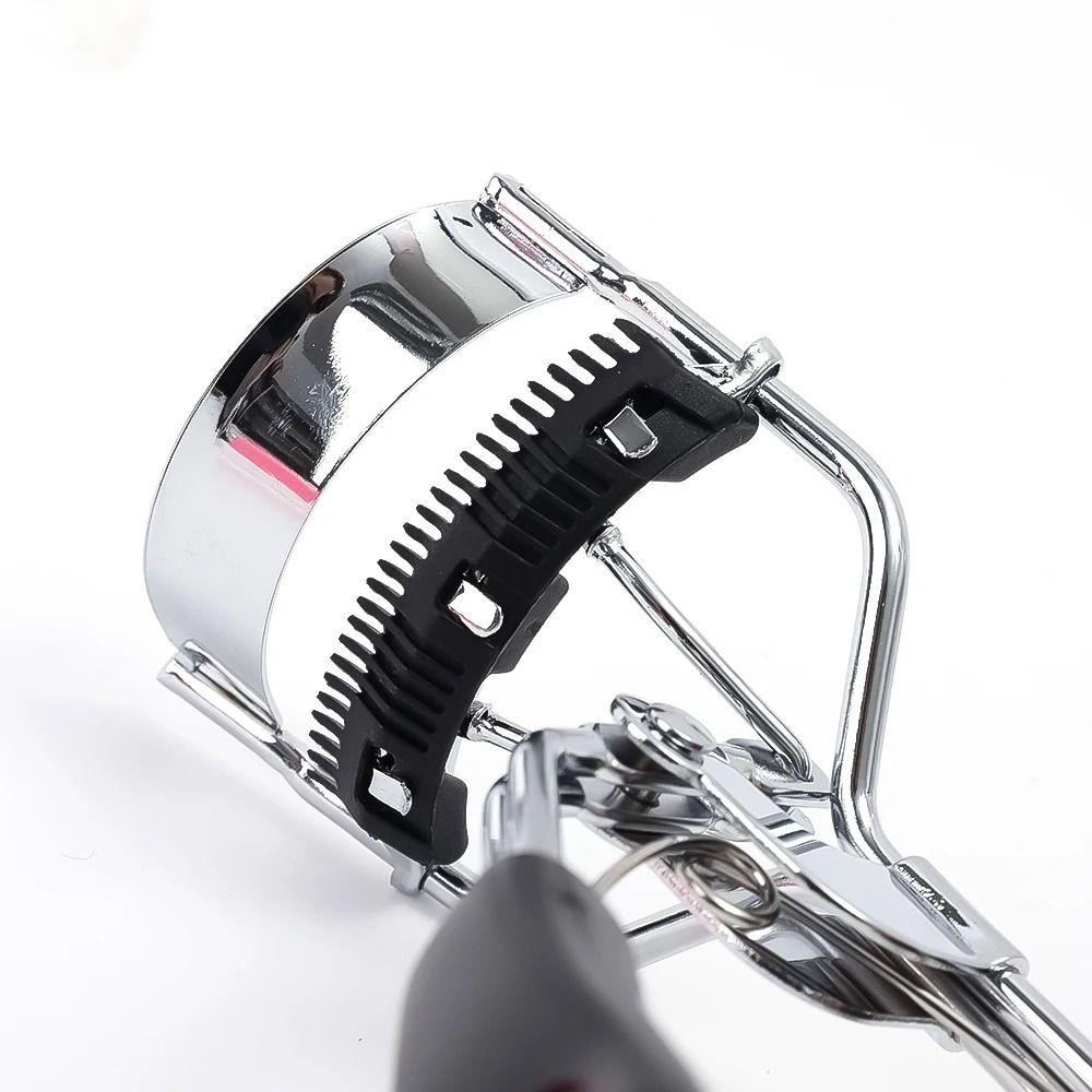 Professional Curling Eyelash Curler with Comb Long-lasting Wide and Detail False Eyelash Aids Curling Lashes Clip Tweezers