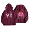 Unisex Casual Letter Print Hoodie Long Sleeve Loose Fit Sweatshirt for Men and Women